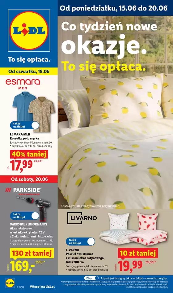 Katalog Lidl | Katalog ważny od 15.06 do 20.06 | 2026-06-15T00:00:00.000Z - 2026-06-20T00:00:00.000Z