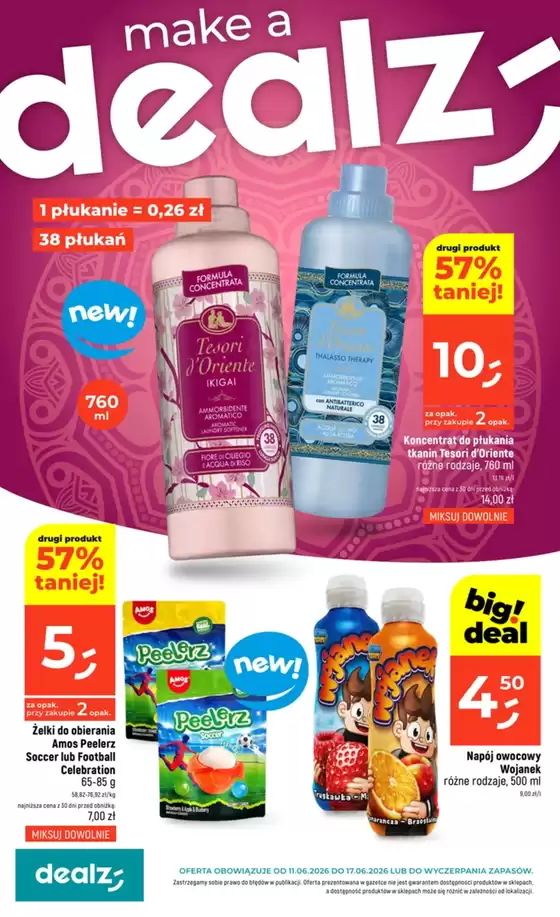 Katalog Dealz | Oszczędzaj teraz dzięki naszym ofertom | 2026-06-11T00:00:00.000Z - 2026-06-17T00:00:00.000Z