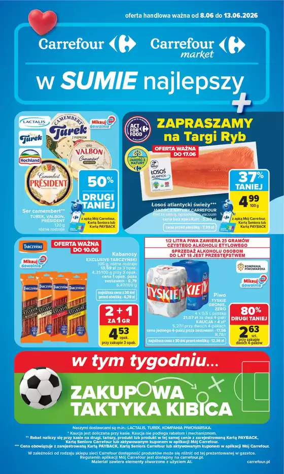 Katalog Carrefour Market | Gazetka od poniedziałku. Carrefour Market w SUMIE najlepszy | 2026-06-07T00:00:00.000Z - 2026-06-13T00:00:00.000Z