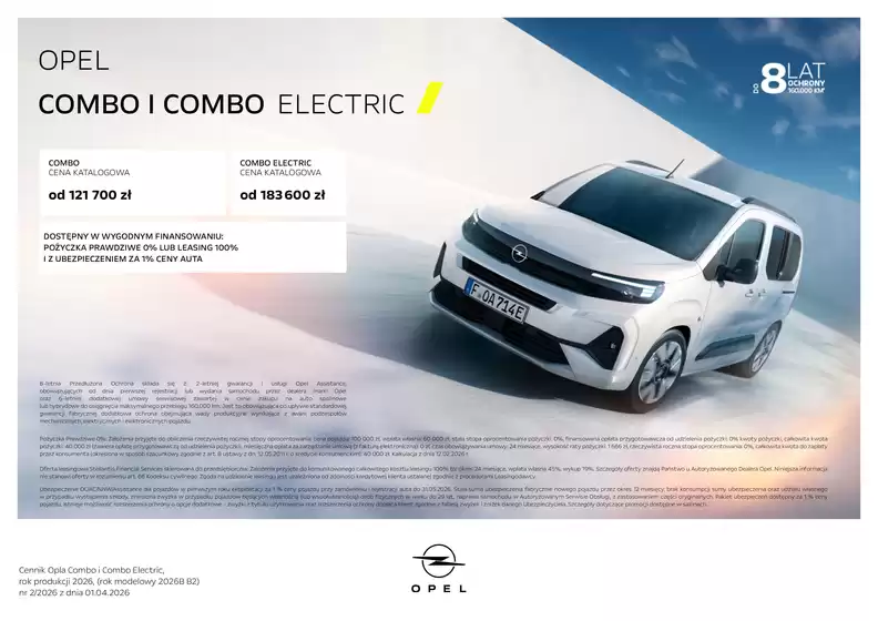 Katalog Opel | Combo electric 2026  | 2026-06-10T00:00:00.000Z - 2027-04-30T00:00:00.000Z