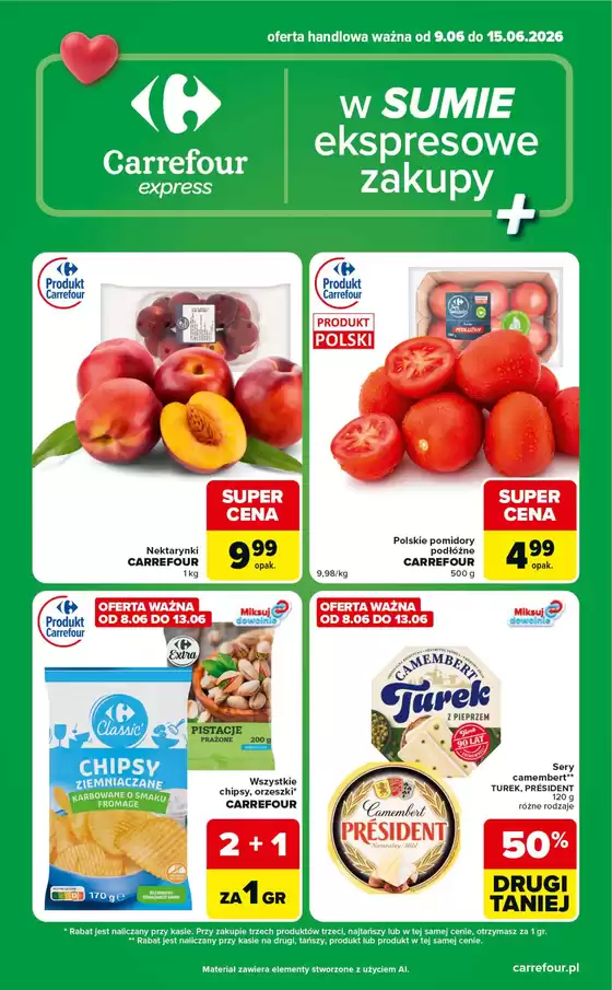 Katalog Carrefour Express w: Łabiszyn | Gazetka Express w SUMIE ekspresowe zakupy | 2026-06-08T00:00:00.000Z - 2026-06-15T00:00:00.000Z