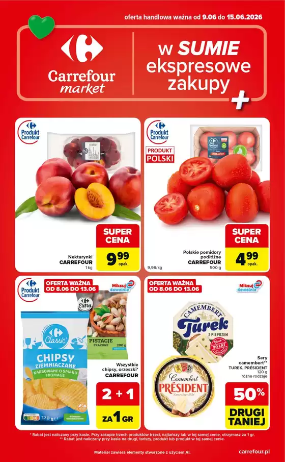 Katalog Carrefour w: Łabiszyn | Gazetka Carrefour Market w SUMIE ekspresowe zakupy | 2026-06-08T00:00:00.000Z - 2026-06-15T00:00:00.000Z