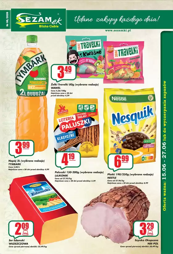 Katalog Sezamek w: Goczałkowice-Zdrój | Sezamek gazetka | 2026-06-15T00:00:00.000Z - 2026-06-27T00:00:00.000Z