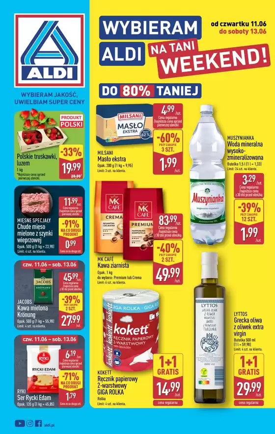 Katalog Aldi w: Koszalin | Świetna oferta dla wszystkich klientów | 2026-06-11T00:00:00.000Z - 2026-06-13T00:00:00.000Z