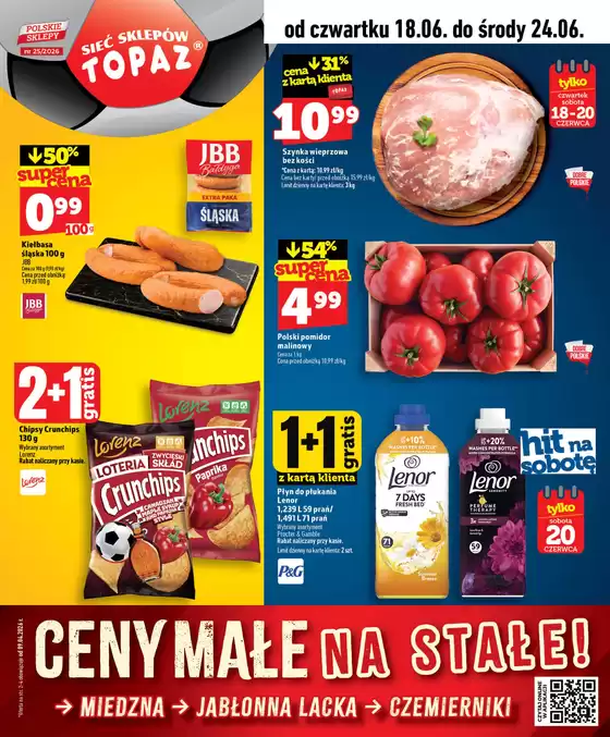 Katalog Topaz w: Ustka | Nasze najlepsze okazje | 2026-06-18T00:00:00.000Z - 2026-06-24T00:00:00.000Z