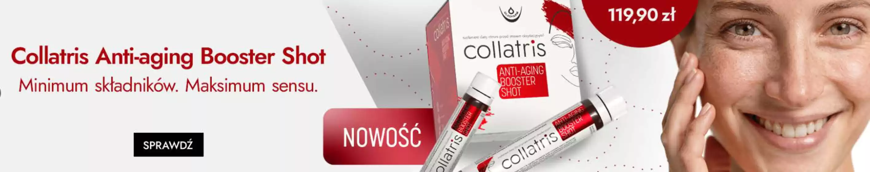 Katalog Oleofarm24 w: Porąbka | Collatris Anti-aging Booster Shot 119,90 zł | 2026-06-15T00:00:00.000Z - 2026-07-06T00:00:00.000Z