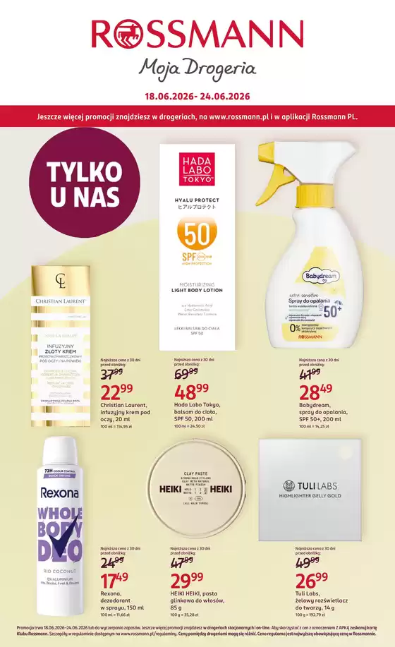 Katalog Rossmann | Gazetka promocyjna Rossmanna | 2026-06-18T00:00:00.000Z - 2026-06-24T00:00:00.000Z