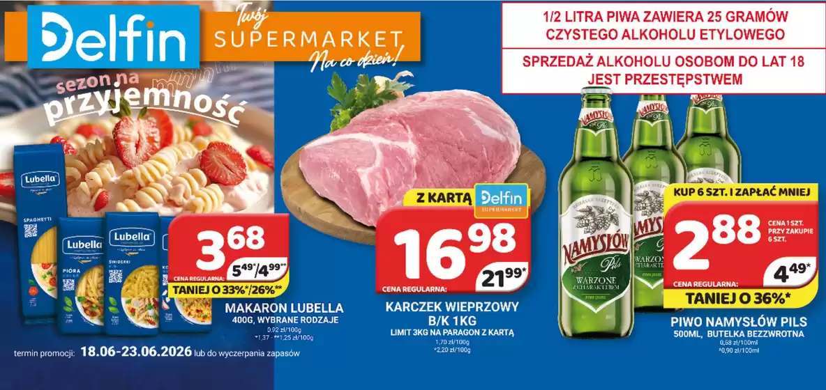Katalog Delfin | Świetna oferta dla łowców okazji | 2026-06-18T00:00:00.000Z - 2026-06-23T00:00:00.000Z