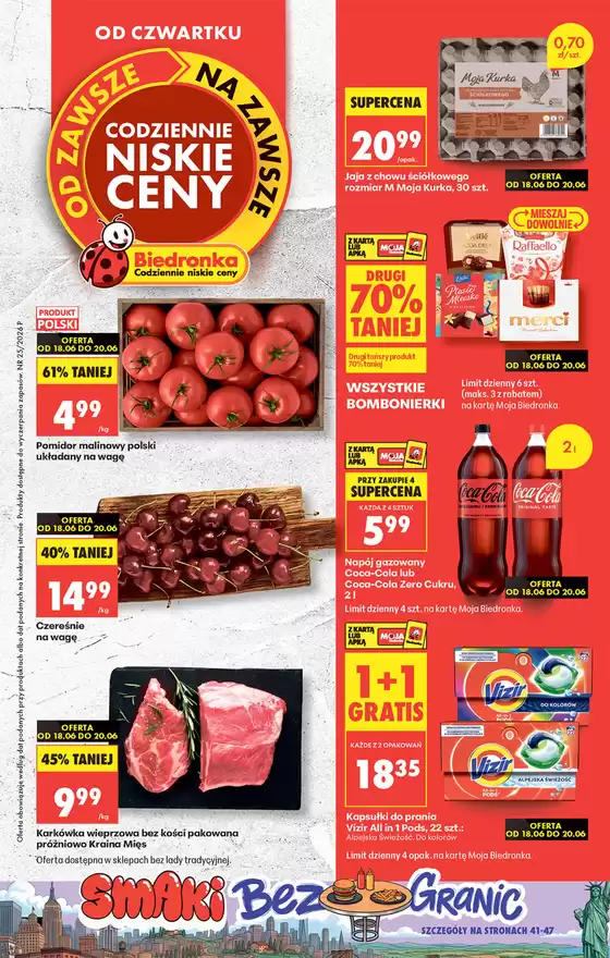 Katalog Biedronka | Aktualne okazje i oferty | 2026-06-18T00:00:00.000Z - 2026-06-20T00:00:00.000Z