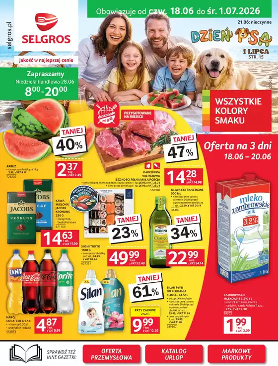Katalog Selgros | Oferta spożywcza | 2026-06-18T00:00:00.000Z - 2026-07-01T00:00:00.000Z