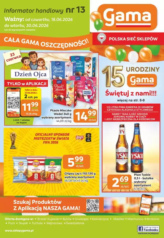 Katalog GAMA | Aktualne okazje i oferty | 2026-06-18T00:00:00.000Z - 2026-06-30T00:00:00.000Z