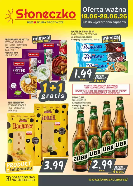 Katalog Słoneczko w: Bochnia | Ekskluzywne oferty dla naszych klientów | 2026-06-18T00:00:00.000Z - 2026-06-28T00:00:00.000Z