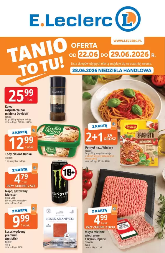 Katalog E.Leclerc | Najlepsze oferty i rabaty | 2026-06-22T00:00:00.000Z - 2026-06-29T00:00:00.000Z