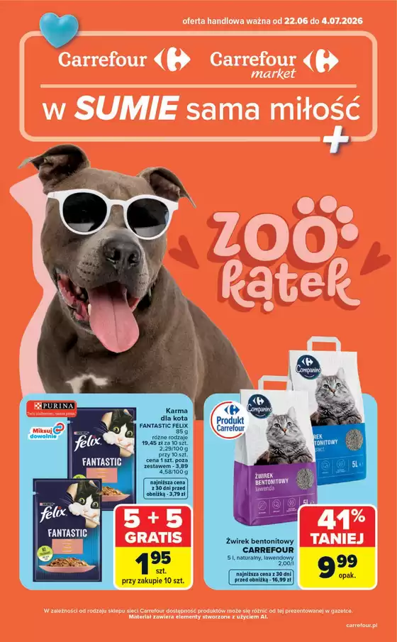 Katalog Carrefour | Gazetka ZOOkątek w SUMIE sama miłość | 2026-06-21T00:00:00.000Z - 2026-07-04T00:00:00.000Z