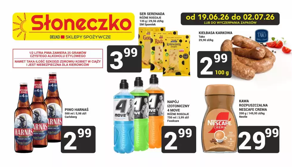 Katalog Słoneczko | Aktualne promocje specjalne | 2026-06-19T00:00:00.000Z - 2026-07-02T00:00:00.000Z
