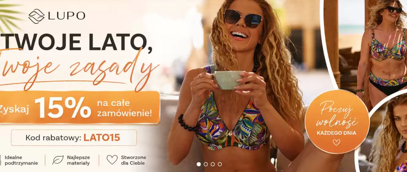 Katalog Lupo Line |  Twoje lato, Woje zasady - 15 %  | 2026-06-23T00:00:00.000Z - 2026-07-13T00:00:00.000Z