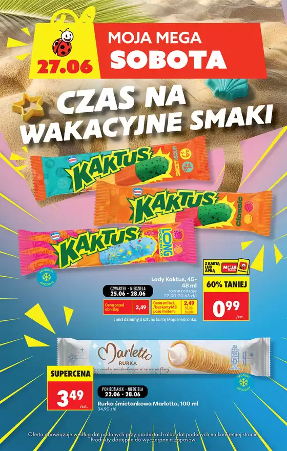 Katalog Biedronka w: Sławatycze | Najlepsze oferty dla wszystkich łowców okazji | 2026-06-22T00:00:00.000Z - 2026-06-28T00:00:00.000Z
