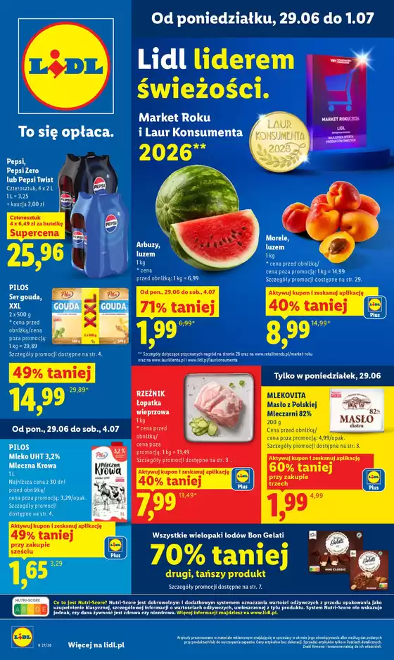 Katalog Lidl | Gazetka ważna od 29.06 | 2026-06-29T00:00:00.000Z - 2026-07-01T00:00:00.000Z