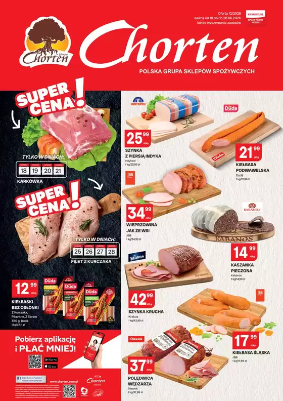 Katalog Chorten | Plakat wędliny 12 Łodz | 2026-06-18T00:00:00.000Z - 2026-06-28T00:00:00.000Z