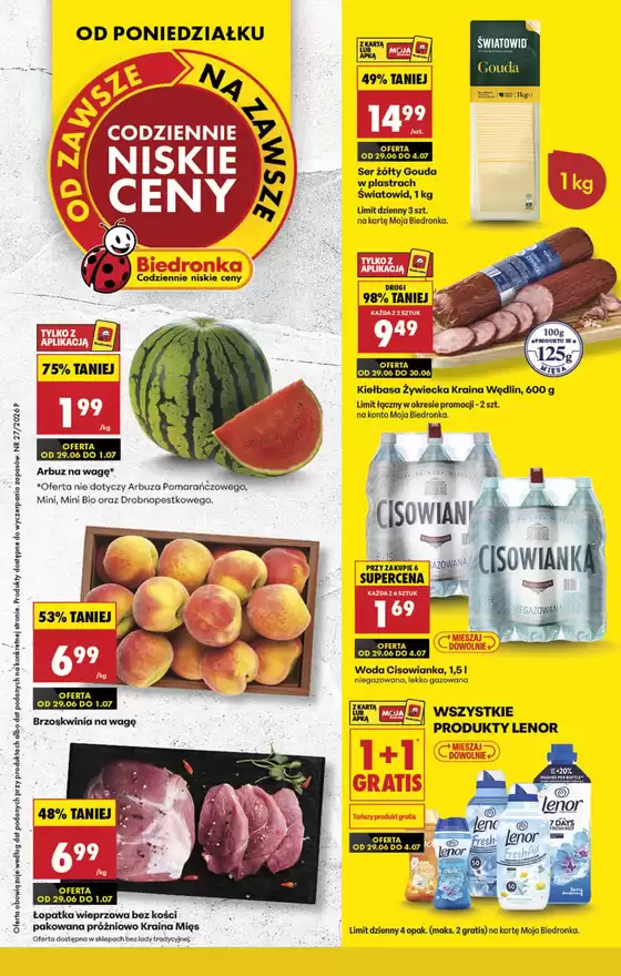 Katalog Biedronka | Nasze najlepsze oferty dla Ciebie | 2026-06-29T00:00:00.000Z - 2026-07-07T00:00:00.000Z