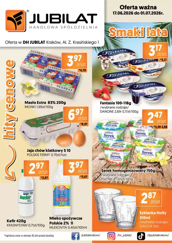 Katalog Jubilat w: Kazimierz Biskupi | Oferta ważna 17.06.2026 do 01.07.2026r. | 2026-06-29T00:00:00.000Z - 2026-07-01T00:00:00.000Z