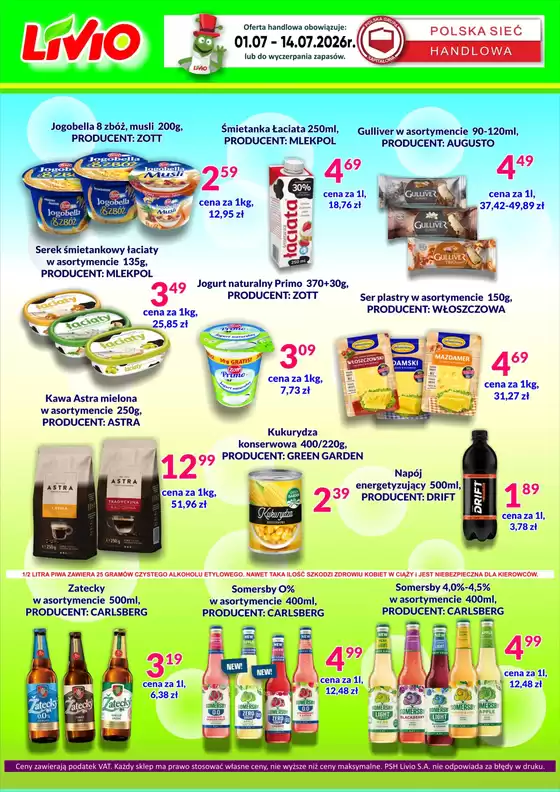 Katalog Livio w: Jedlicze | Najlepsze oferty dla wszystkich łowców okazji | 2026-07-01T00:00:00.000Z - 2026-07-14T00:00:00.000Z