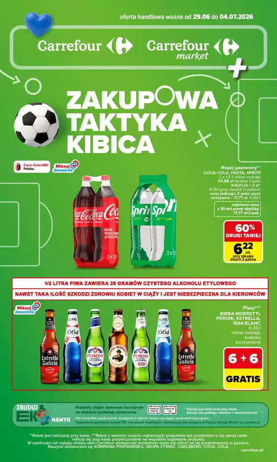 Katalog Carrefour Market | Gazetka Carrefour Market Zakupowa taktyka kibica | 2026-06-28T00:00:00.000Z - 2026-07-04T00:00:00.000Z