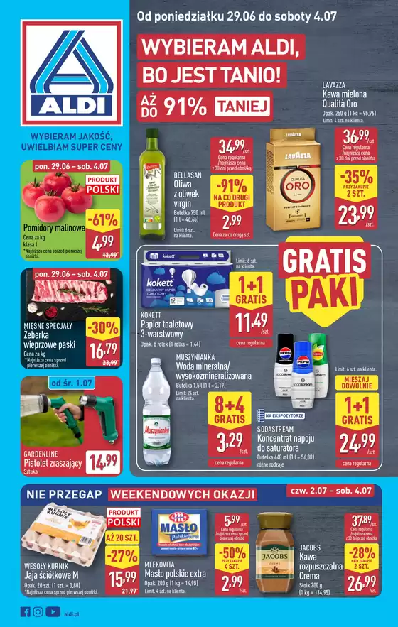Katalog Aldi w: Brzeziny K Łodzi | Aldi gazetka | 2026-06-29T00:00:00.000Z - 2026-07-04T00:00:00.000Z