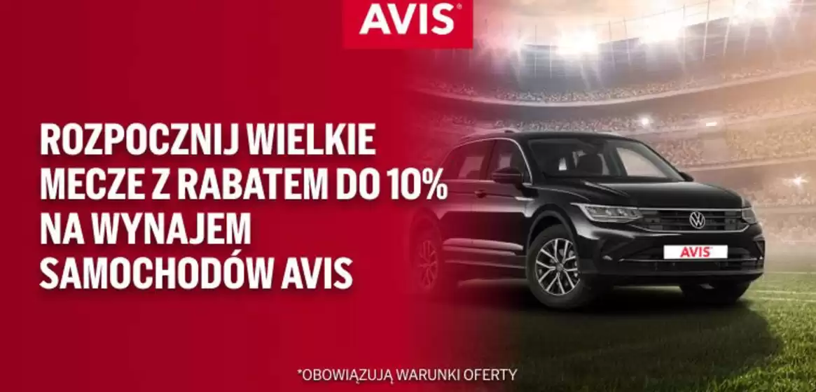 Katalog Avis | Rozpocznij wielkie mecze z rabatem do 10%  | 2026-06-30T00:00:00.000Z - 2026-07-19T00:00:00.000Z