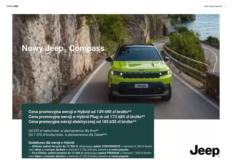 Katalog Jeep | Nowy Jeep® Compass 2026  | 2026-06-30T00:00:00.000Z - 2027-02-28T00:00:00.000Z
