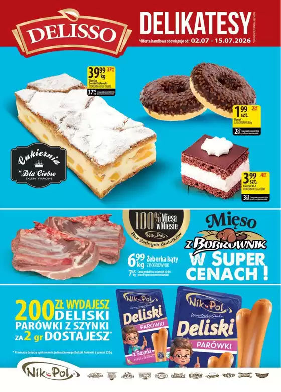 Katalog Delisso Delikatesy w: Stryszawa | Delisso Delikatesy gazetka | 2026-07-02T00:00:00.000Z - 2026-07-15T00:00:00.000Z