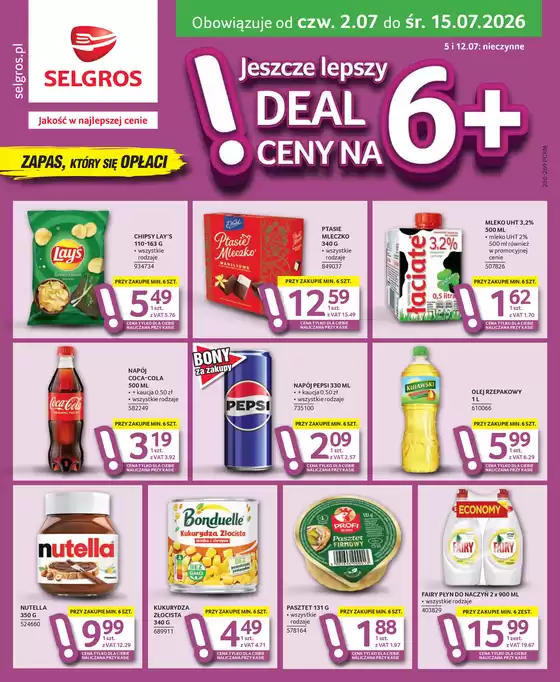 Katalog Selgros | Oferta spożywcza | 2026-07-02T00:00:00.000Z - 2026-07-15T00:00:00.000Z