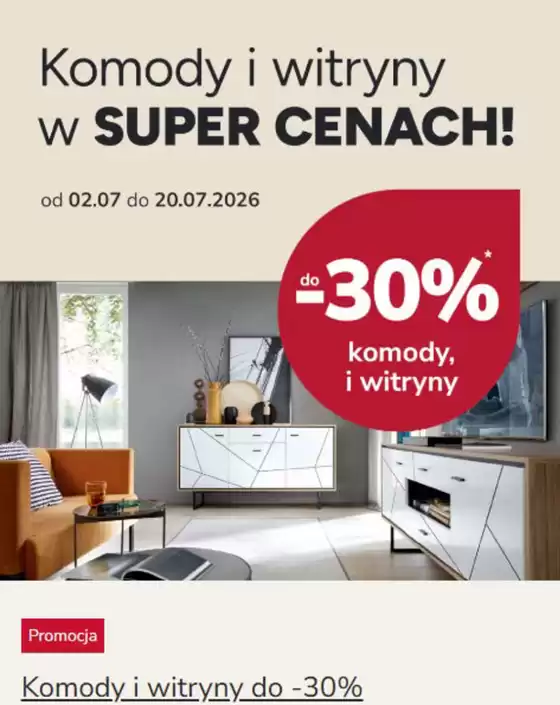 Katalog Meble Wójcik | Komody i witryny do -30% | 2026-07-02T00:00:00.000Z - 2026-07-20T00:00:00.000Z