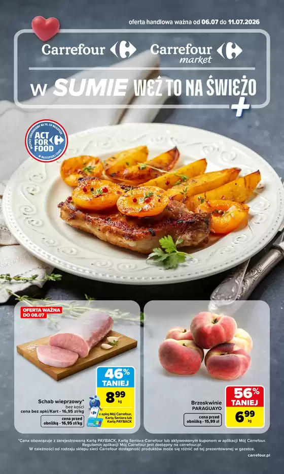 Katalog Carrefour w: Białystok | Gazetka Carrefour Market w SUMIE weź to na świeżo | 2026-07-05T00:00:00.000Z - 2026-07-11T00:00:00.000Z