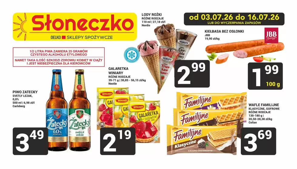 Katalog Słoneczko | Świetna oferta dla wszystkich klientów | 2026-07-03T00:00:00.000Z - 2026-07-16T00:00:00.000Z