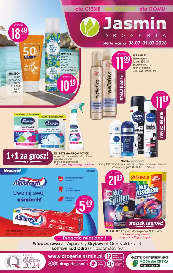 Katalog Jaśmin | Oferta ważna: 06.07-31.07.2026 | 2026-07-07T00:00:00.000Z - 2026-07-31T00:00:00.000Z
