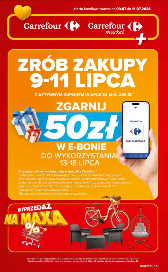 Katalog Carrefour w: Gniezno | Gazetka Carrefour Market. PIĄTEK i SOBOTA w SUMIE pełne okazji | 2026-07-08T00:00:00.000Z - 2026-07-11T00:00:00.000Z
