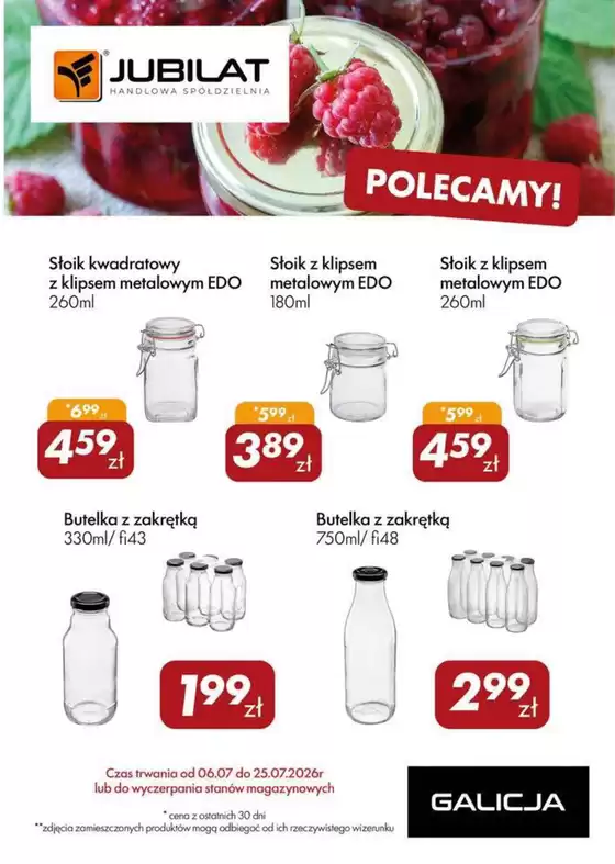 Katalog Jubilat w: Gniezno | Już od dzisiaj wyjątkowe ceny na produkty marki Galicja! | 2026-07-07T00:00:00.000Z - 2026-07-25T00:00:00.000Z