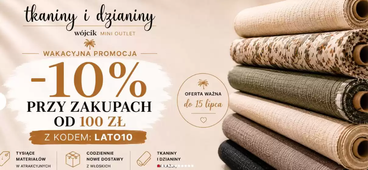 Katalog Wójcik | Wakacyjna promocja do - 10 % | 2026-07-07T00:00:00.000Z - 2026-07-27T00:00:00.000Z