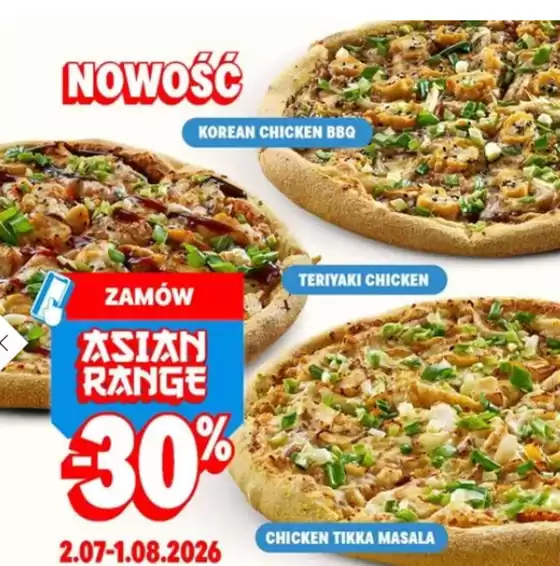 Katalog Domino's Pizza | Promocje do - 50 % | 2026-07-07T00:00:00.000Z - 2026-08-01T00:00:00.000Z