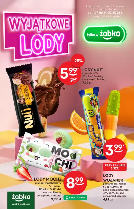 Katalog Żabka | Świetne rabaty na wybrane produkty | 2026-07-01T00:00:00.000Z - 2026-07-14T00:00:00.000Z