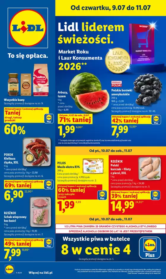 Katalog Lidl | Gazetka ważna od 9.07 | 2026-07-09T00:00:00.000Z - 2026-07-11T00:00:00.000Z