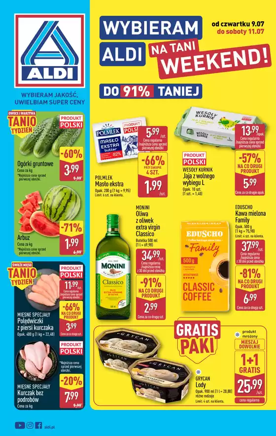 Katalog Aldi | Najlepsze oferty dla wszystkich klientów | 2026-07-09T00:00:00.000Z - 2026-07-11T00:00:00.000Z