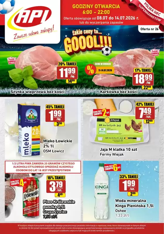 Katalog API MARKET w: Sokółka | Hit cenowy | 2026-07-10T00:00:00.000Z - 2026-07-14T00:00:00.000Z