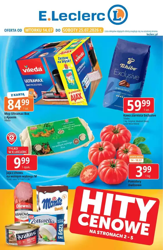 Katalog E.Leclerc w: Radzyń Podlaski | Szeroki wybór ofert | 2026-07-14T00:00:00.000Z - 2026-07-25T00:00:00.000Z