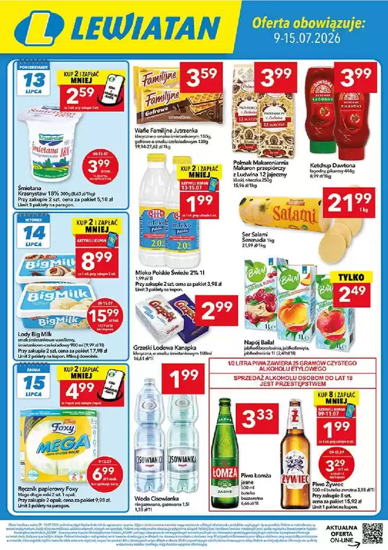 Katalog Lewiatan w: Radzyń Podlaski | Odkryj atrakcyjne oferty | 2026-07-09T00:00:00.000Z - 2026-07-15T00:00:00.000Z