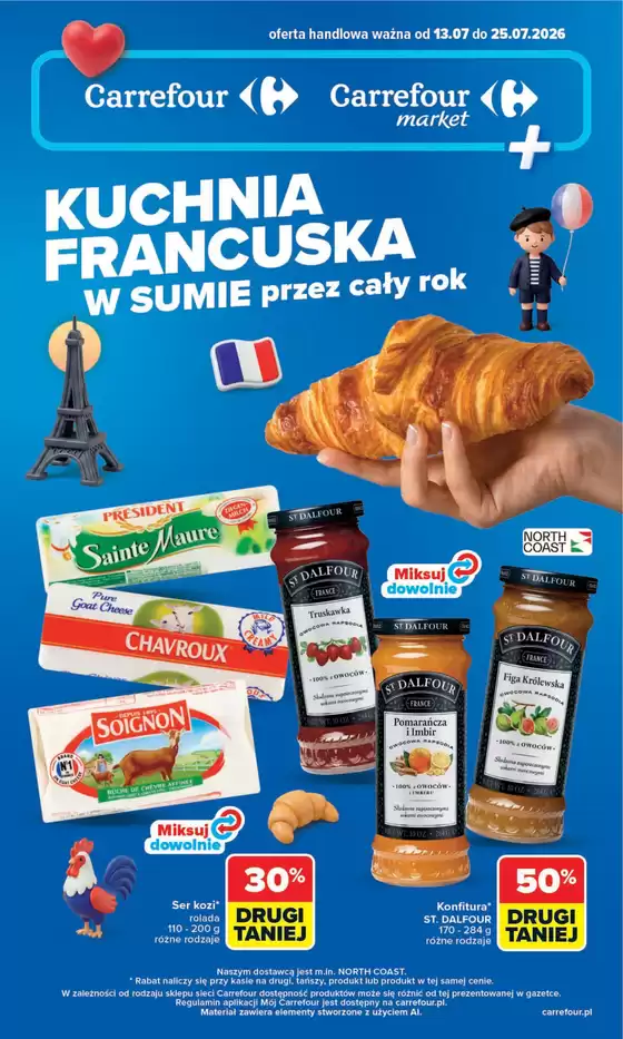 Katalog Carrefour w: Tarnowskie Góry | Gazetka Kuchnia francuska | 2026-07-12T00:00:00.000Z - 2026-07-25T00:00:00.000Z