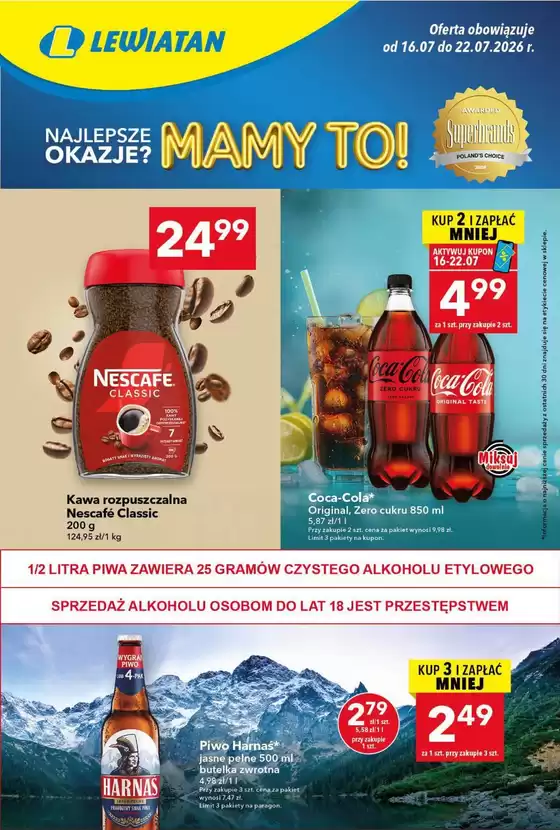 Katalog Lewiatan w: Krośniewice | Rabaty i promocje | 2026-07-16T00:00:00.000Z - 2026-07-22T00:00:00.000Z