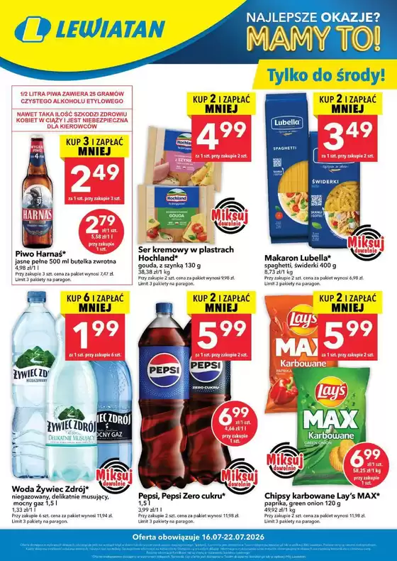 Katalog Lewiatan w: Krośniewice | Najlepsze oferty dla oszczędnych | 2026-07-16T00:00:00.000Z - 2026-07-22T00:00:00.000Z