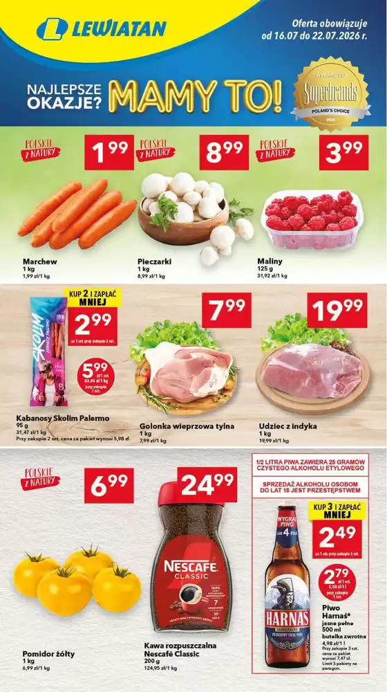 Katalog Lewiatan w: Krośniewice | Najlepsze oferty dla wszystkich klientów | 2026-07-16T00:00:00.000Z - 2026-07-22T00:00:00.000Z